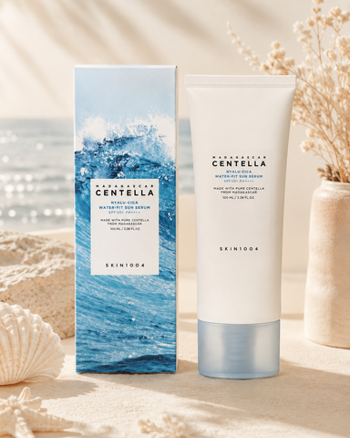 Зволожувальний сонцезахисний крем SKIN1004 Madagascar Centella Hyalu-Cica Water-Fit Sun Serum SPF50+ PA++++  34441 фото