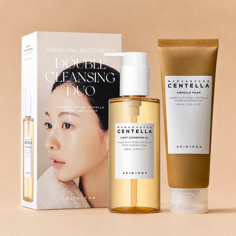 SKIN1004 MADAGASCAR CENTELLA DOUBLE CLEANSING DUO Набір для подвійного очищення шкіри з гідрофільною олією та пінкою для вмивання 200 мл + 125 мл 0066130 фото