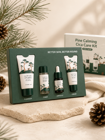 Набір мініверсій засобів з екстрактом голок сосни ROUND LAB Pine Calming Cica Trial Kit 901902 фото