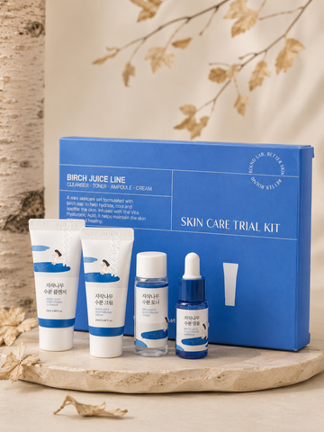Набір мініверсій засобів з березовим соком ROUND LAB Birch Juice Trial Kit 4777221 фото